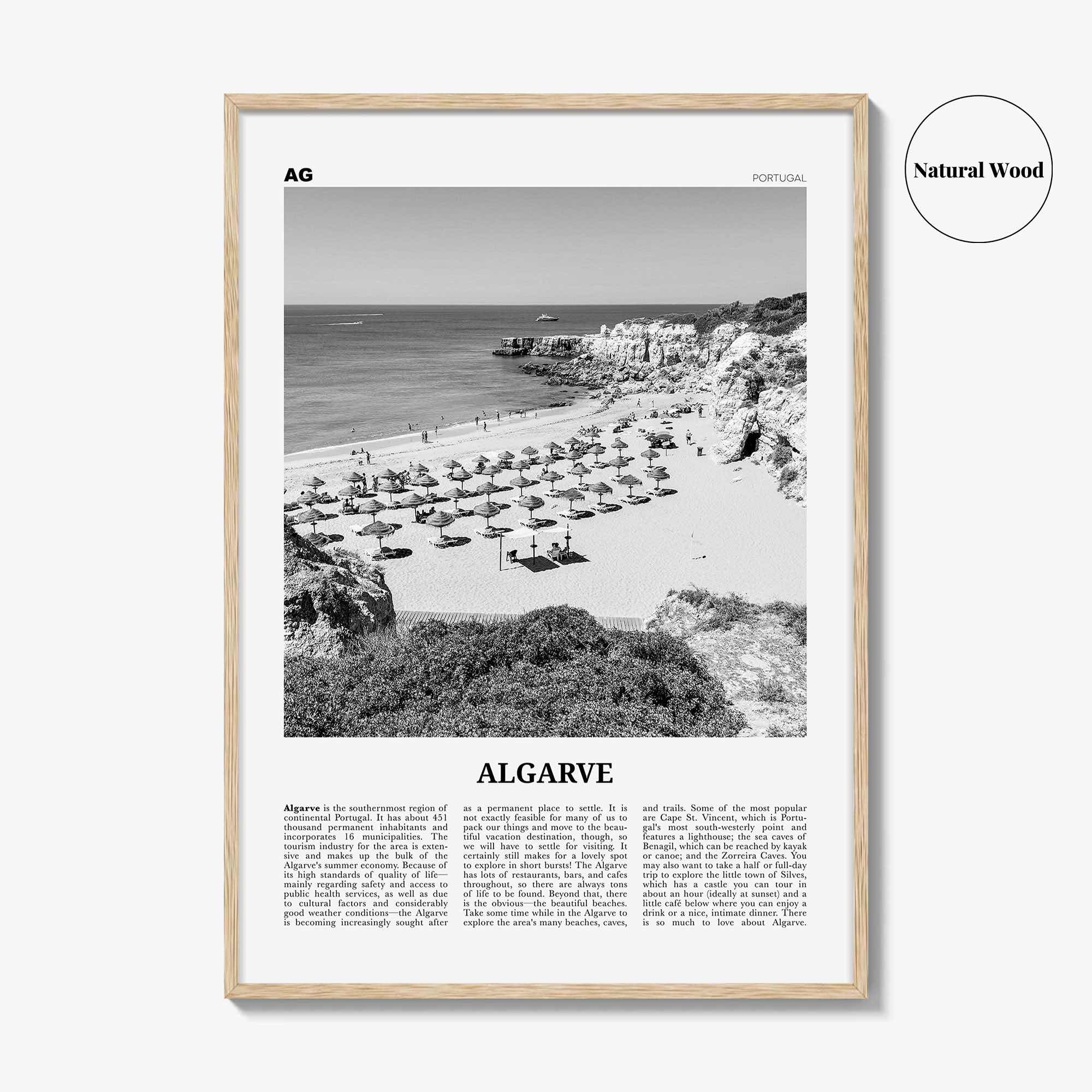 Algarve Print Black and White, Algarve Wall Art, Algarve Poster, Algarve Photo, Algarve Wall Decor, Distrito de Faro, Portugal, Portuguesa
