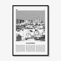 Algeciras Print Black and White, Algeciras Wall Art, Algeciras Poster, Algeciras Photo, Algeciras Wall Décor, Algeciras Map,