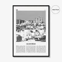 Algeciras Print Black and White, Algeciras Wall Art, Algeciras Poster, Algeciras Photo, Algeciras Wall Décor, Algeciras Map,