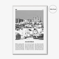 Algeciras Print Black and White, Algeciras Wall Art, Algeciras Poster, Algeciras Photo, Algeciras Wall Décor, Algeciras Map,
