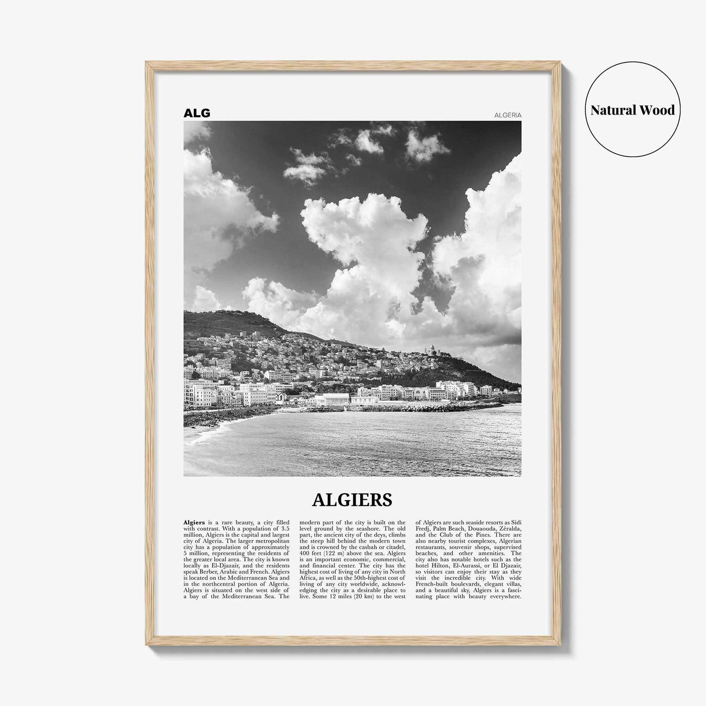 Algiers Print Black and White, Algiers Wall Art, Algiers Poster, Algiers Photo, Algiers Wall Decor, Algeria, الجزائر الجزائر Africa