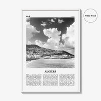 Algiers Print Black and White, Algiers Wall Art, Algiers Poster, Algiers Photo, Algiers Wall Decor, Algeria, الجزائر الجزائر Africa