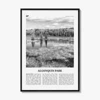 Algonquin Park Print Black and White, Algonquin Park Wall Art, Algonquin Park Poster, Algonquin Park Photo, Ontario, Canada