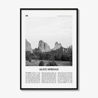 Alice Springs Print Black and White, Alice Springs Wall Art, Alice Springs Poster, Alice Springs Photo, Alice Springs Wall Décor, Australia