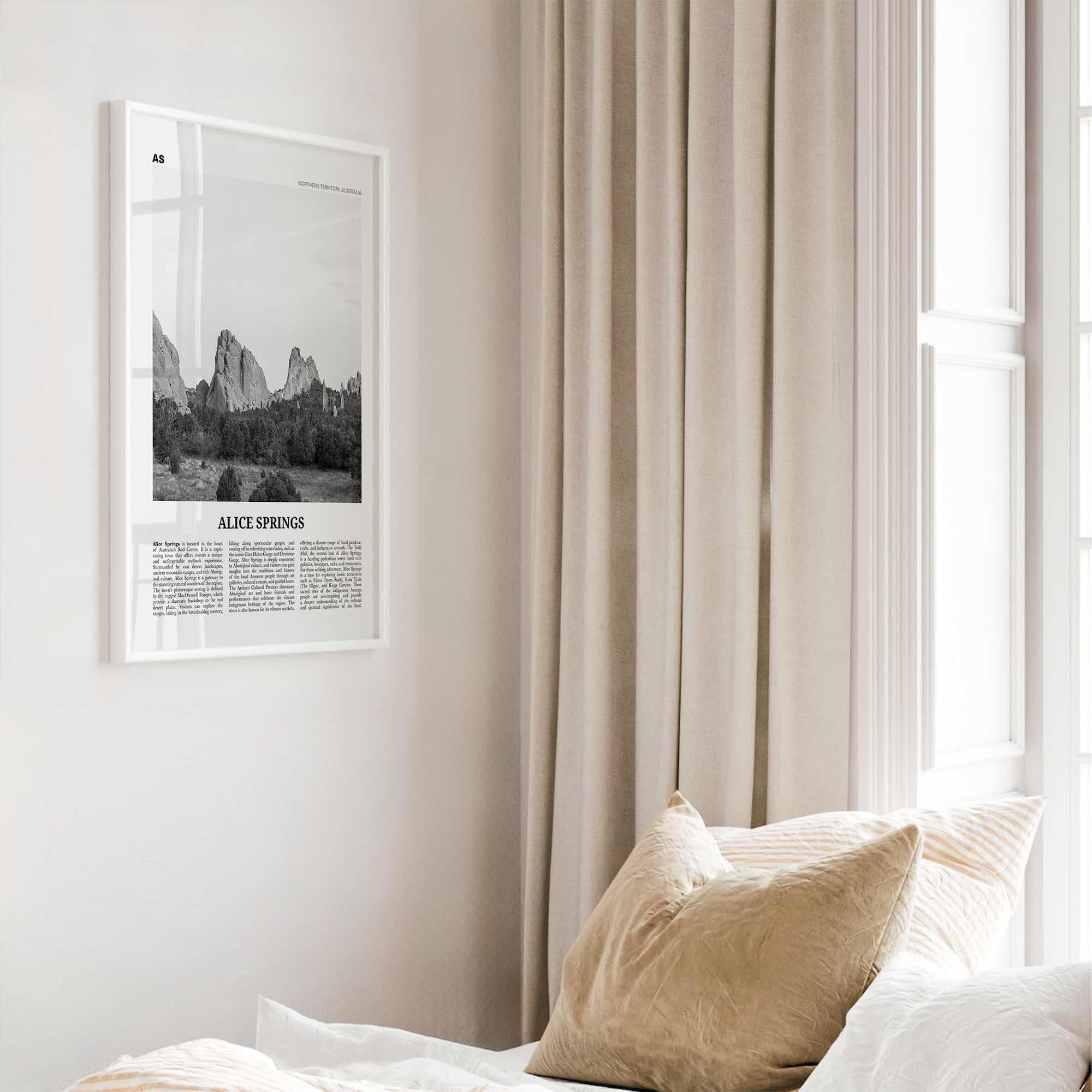 Alice Springs Print Black and White, Alice Springs Wall Art, Alice Springs Poster, Alice Springs Photo, Alice Springs Wall Décor, Australia