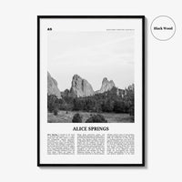 Alice Springs Print Black and White, Alice Springs Wall Art, Alice Springs Poster, Alice Springs Photo, Alice Springs Wall Décor, Australia