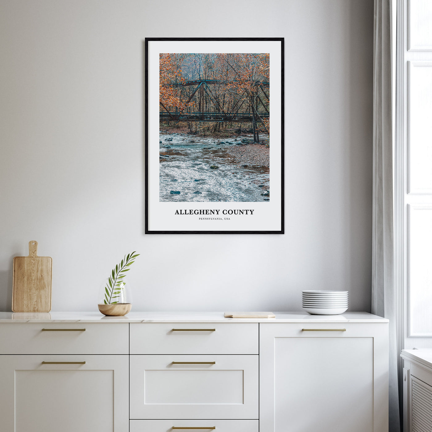 Allegheny County Portrait Color Poster