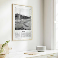 Allen Print Black and White, Allen Wall Art, Allen Poster, Allen Photo, Allen Wall Décor, Allen Map, United States