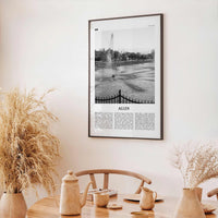 Allen Print Black and White, Allen Wall Art, Allen Poster, Allen Photo, Allen Wall Décor, Allen Map, United States