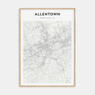 Allentown Map Portrait Poster