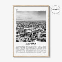 Allentown Print Black and White, Allentown Wall Art, Allentown Poster, Allentown Photo, Allentown Wall Décor, Pennsylvania, USA