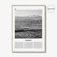 Almaty Print Black and White, Almaty Wall Art, Almaty Poster, Almaty Photo, Almaty Map, Almaty Wall Decor, Kazakhstan