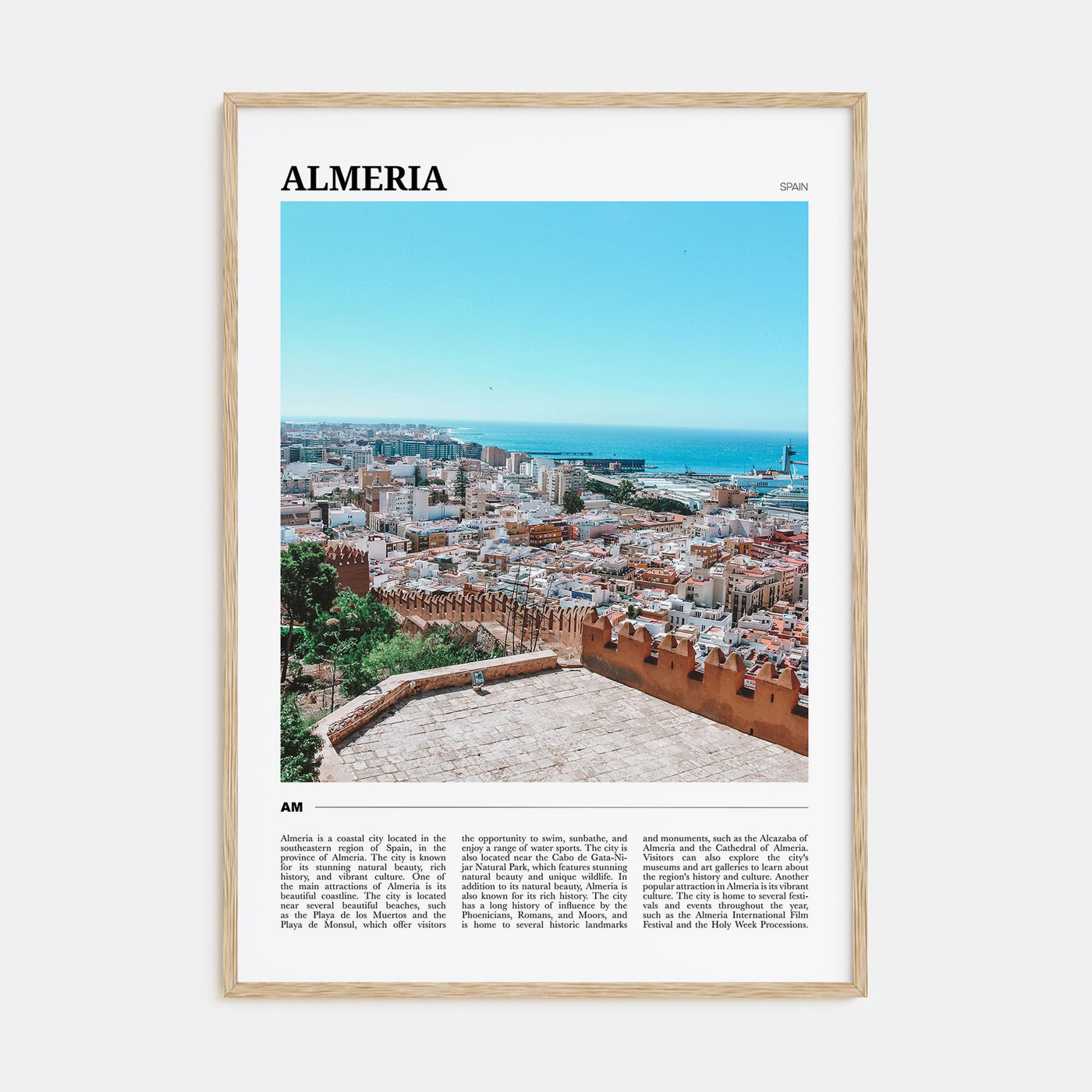 Almeria Travel Color Poster