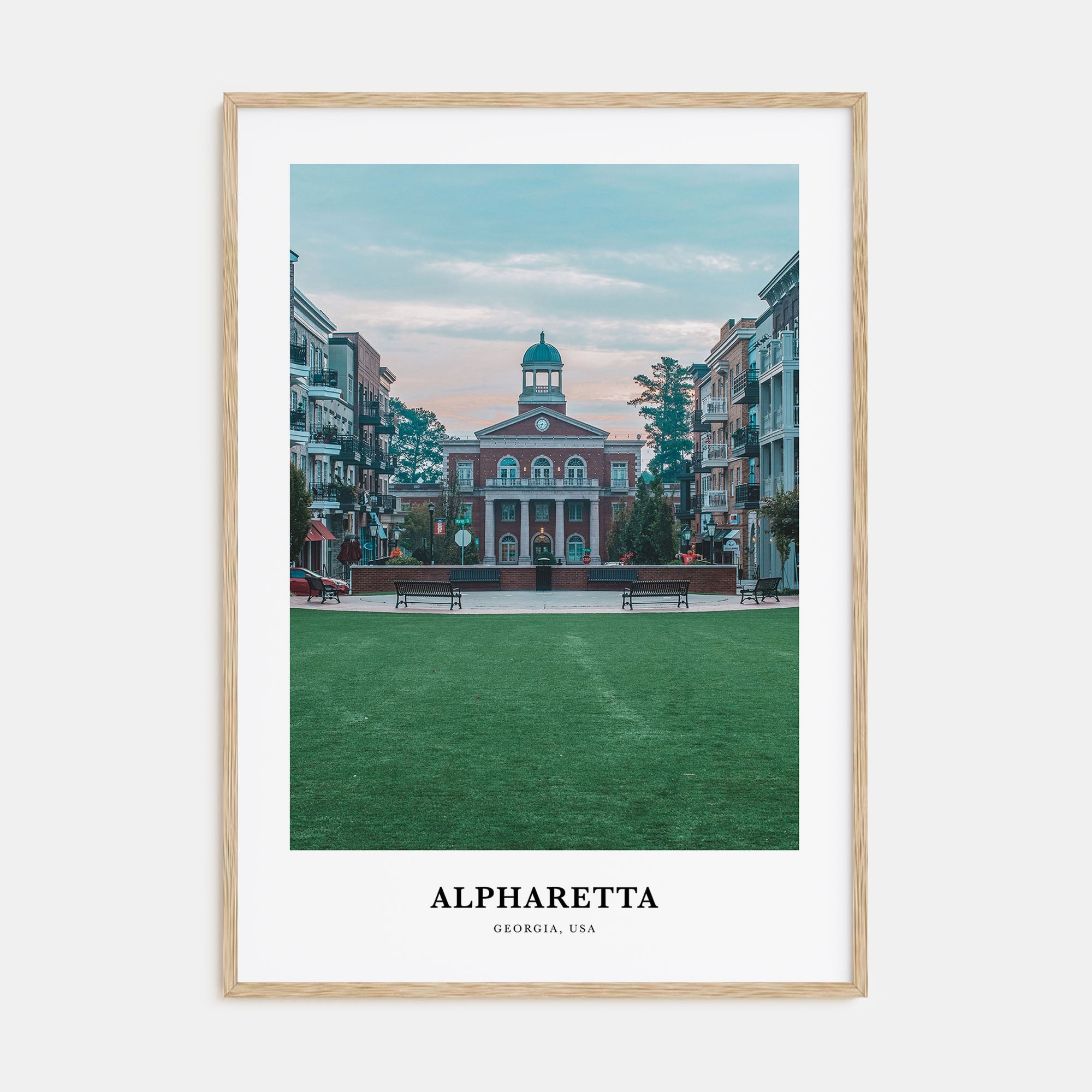 Alpharetta Portrait Color Poster