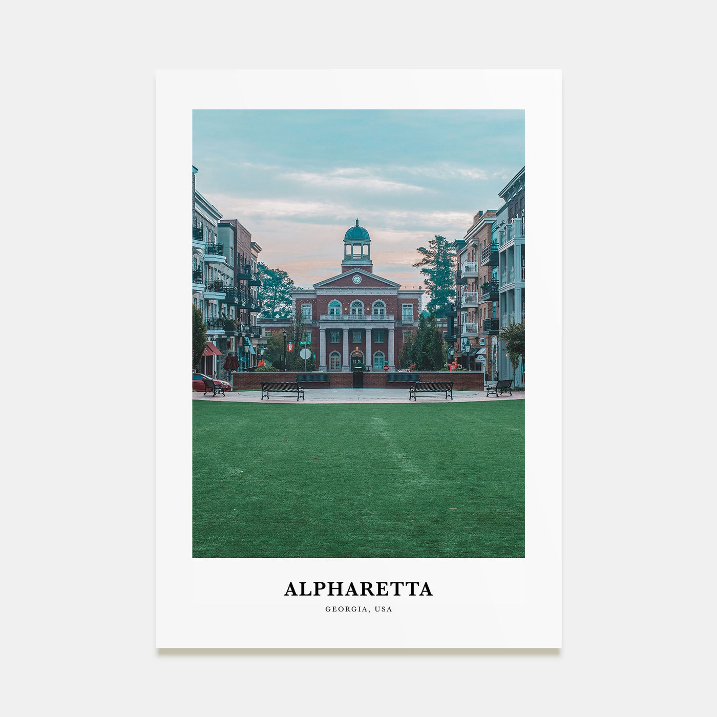 Alpharetta Portrait Color Poster