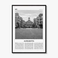 Alpharetta Print Black and White, Alpharetta Wall Art, Alpharetta Poster, Alpharetta Photo, Alpharetta Décor, Alpharetta Map, Georgia, USA