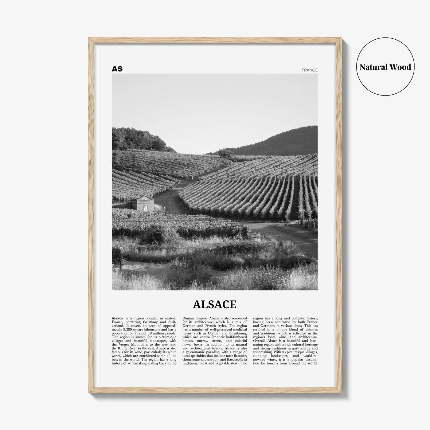 Alsace Print Black and White, Alsace Wall Art, Alsace Poster, Alsace Photo, Alsace Wall Décor, Alsace Map, France