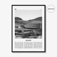 Alsace Print Black and White, Alsace Wall Art, Alsace Poster, Alsace Photo, Alsace Wall Décor, Alsace Map, France
