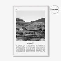 Alsace Print Black and White, Alsace Wall Art, Alsace Poster, Alsace Photo, Alsace Wall Décor, Alsace Map, France