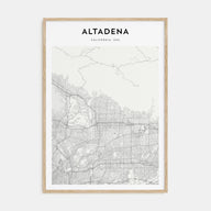 Altadena Map Portrait Poster