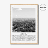 Altadena Print Black and White, Altadena Wall Art, Altadena Poster, Altadena Photo, Altadena Wall Décor, California, USA, United States