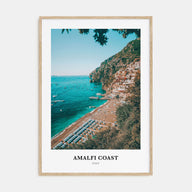 Amalfi Coast Portrait Color Poster