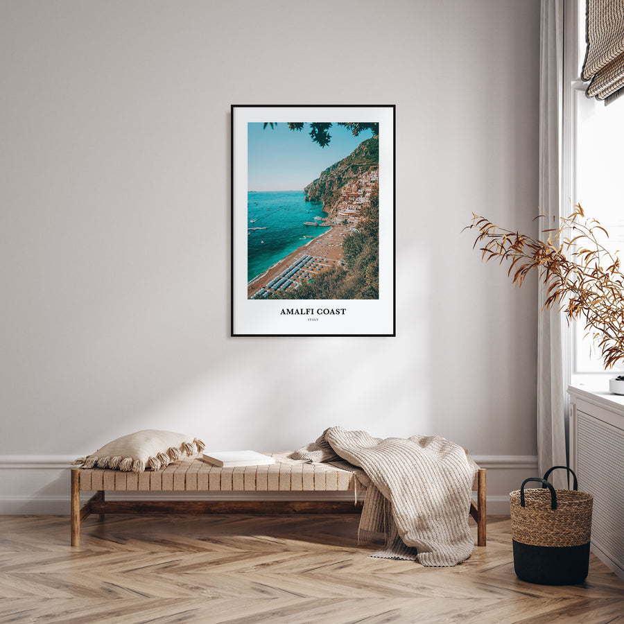 Amalfi Coast Portrait Color Poster