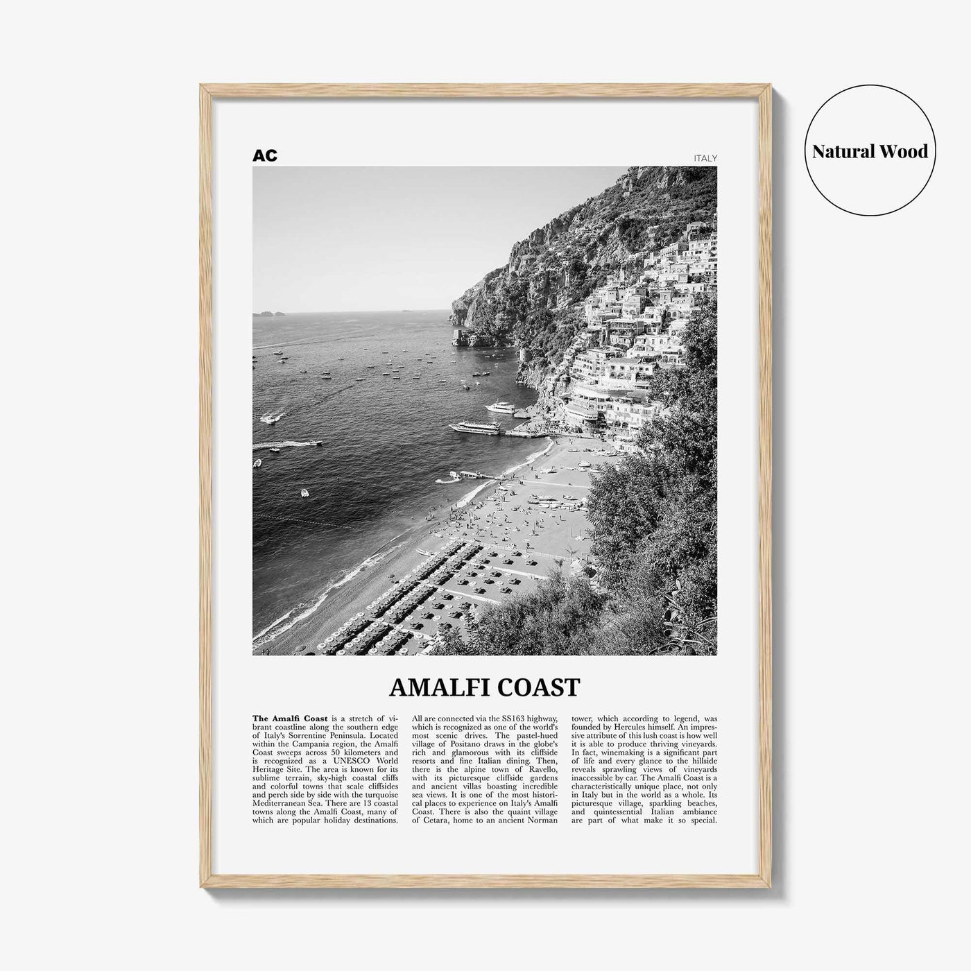 Amalfi Coast Print Black and White, Amalfi Coast Wall Art, Amalfi Coast Poster, Amalfi Coast Photo, Amalfi Coast Wall Décor, Amalfi Map