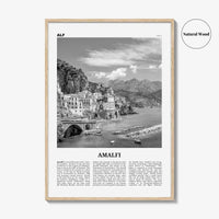 Amalfi Print Black and White No 1, Amalfi Wall Art, Amalfi Poster, Amalfi Photo, Amalfi Wall Decor, City Print, Italy, Amalfitana, Italia