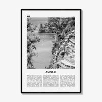 Amalfi Print Black and White No 2, Amalfi Wall Art, Amalfi Poster, Amalfi Photo, Amalfi Wall Decor, City Print, Italy, Amalfitana, Italia