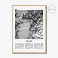 Amalfi Print Black and White No 2, Amalfi Wall Art, Amalfi Poster, Amalfi Photo, Amalfi Wall Decor, City Print, Italy, Amalfitana, Italia