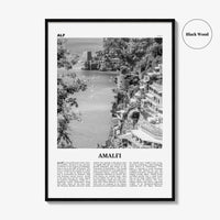 Amalfi Print Black and White No 2, Amalfi Wall Art, Amalfi Poster, Amalfi Photo, Amalfi Wall Decor, City Print, Italy, Amalfitana, Italia