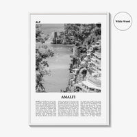 Amalfi Print Black and White No 2, Amalfi Wall Art, Amalfi Poster, Amalfi Photo, Amalfi Wall Decor, City Print, Italy, Amalfitana, Italia