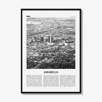 Amarillo Print Black and White, Amarillo Wall Art, Amarillo Poster, Amarillo Photo, Amarillo Wall Décor, Texas, USA, United States