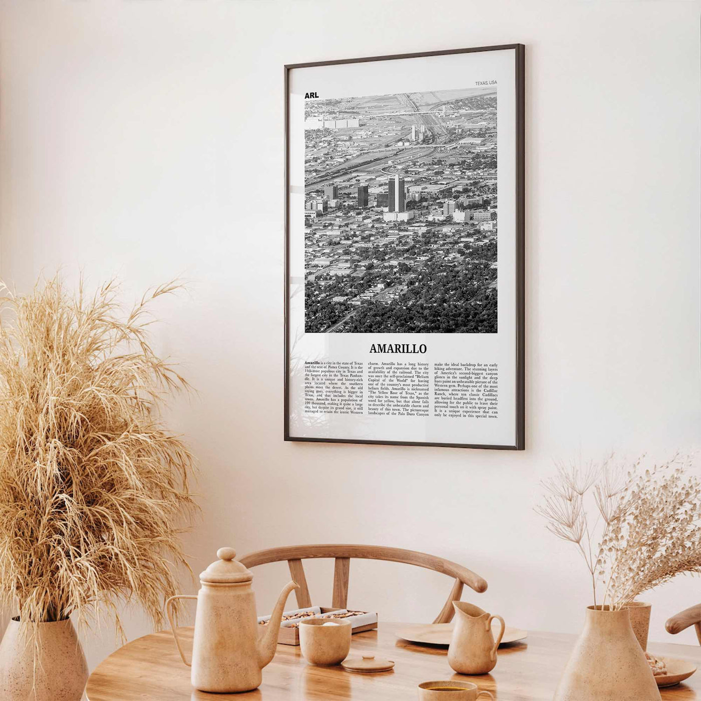 Amarillo Print Black and White, Amarillo Wall Art, Amarillo Poster, Amarillo Photo, Amarillo Wall Décor, Texas, USA, United States
