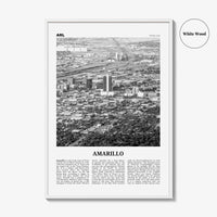 Amarillo Print Black and White, Amarillo Wall Art, Amarillo Poster, Amarillo Photo, Amarillo Wall Décor, Texas, USA, United States