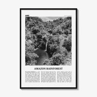 Amazon Rainforest Print Black and White, Amazon Wall Art, Amazon Poster, Amazon Photo, Amazon Jungle, Amazon Rainforest, South America