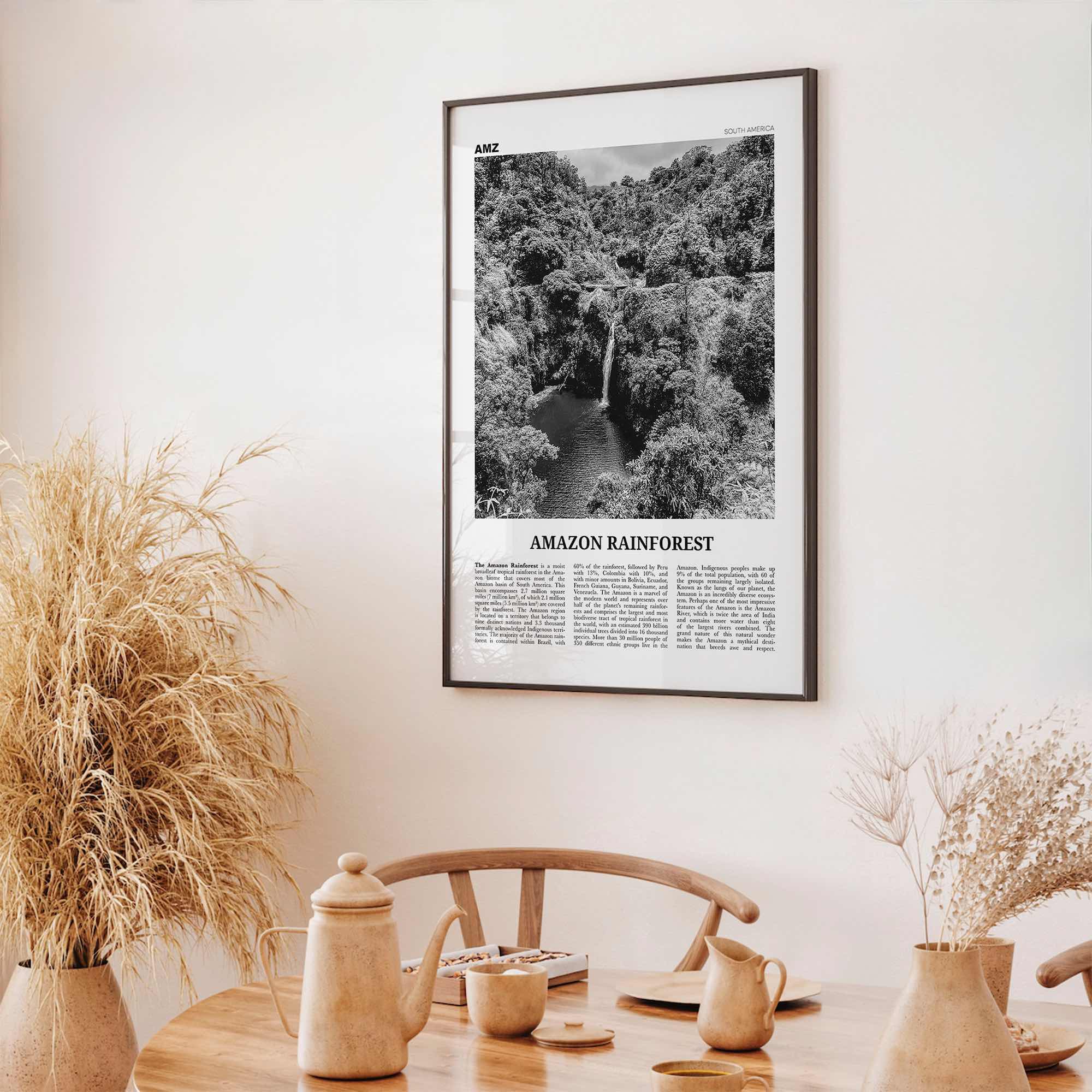 Amazon Rainforest Print Black and White, Amazon Wall Art, Amazon Poster, Amazon Photo, Amazon Jungle, Amazon Rainforest, South America
