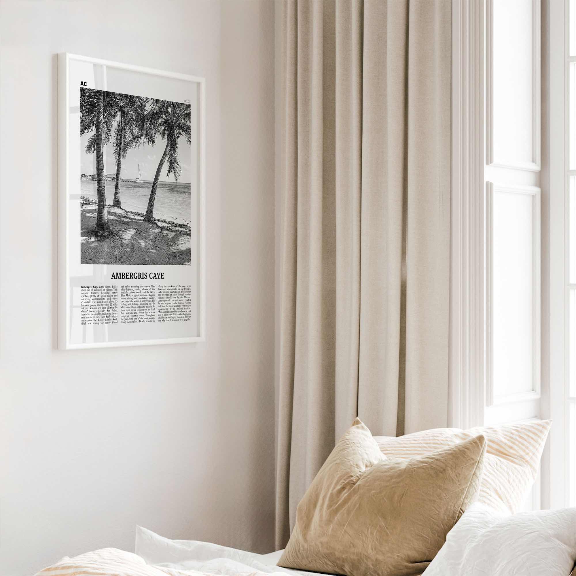 Ambergris Caye Print Black and White, Ambergris Caye Wall Art, Ambergris Caye Poster, Ambergris Caye Photo, Ambergris Caye Decor, Belize