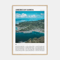 American Samoa Travel Color Poster