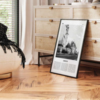 Amiens Print Black and White, Amiens Wall Art, Amiens Poster, Amiens Photo, Amiens Wall Décor, Amiens Map, France