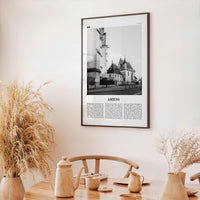 Amiens Print Black and White, Amiens Wall Art, Amiens Poster, Amiens Photo, Amiens Wall Décor, Amiens Map, France