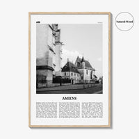 Amiens Print Black and White, Amiens Wall Art, Amiens Poster, Amiens Photo, Amiens Wall Décor, Amiens Map, France