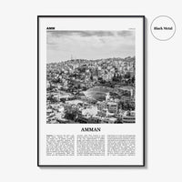 Amman Print Black and White, Amman Wall Art, Amman Poster, Amman Photo, Amman Wall Decor, City Art Print, Jordan Poster Print, Middle East