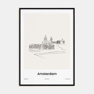 Amsterdam Drawn No 1 Poster