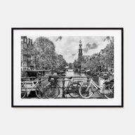 Amsterdam Landscape B&W No 1 Poster