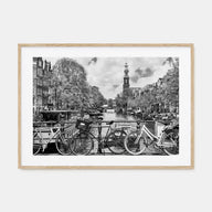 Amsterdam Landscape B&W No 1 Poster