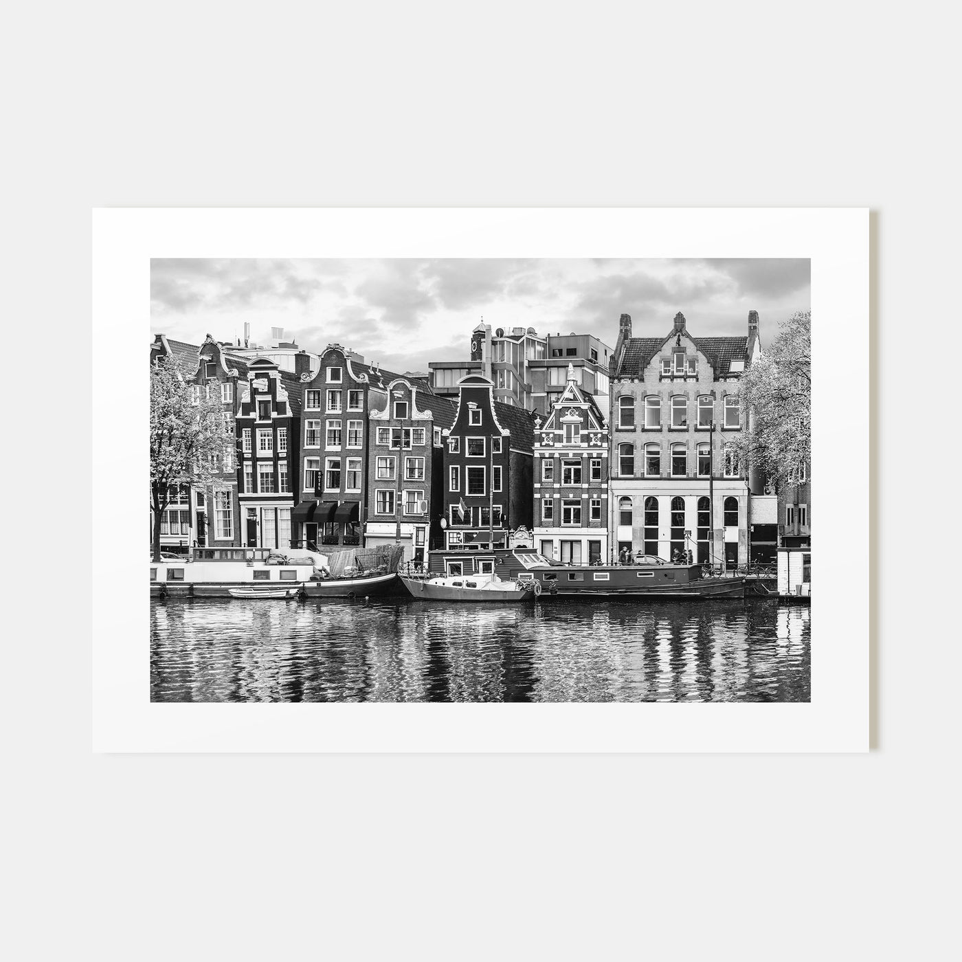 Amsterdam Landscape B&W No 2 Poster