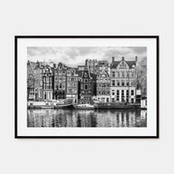 Amsterdam Landscape B&W No 2 Poster