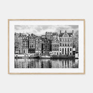Amsterdam Landscape B&W No 2 Poster